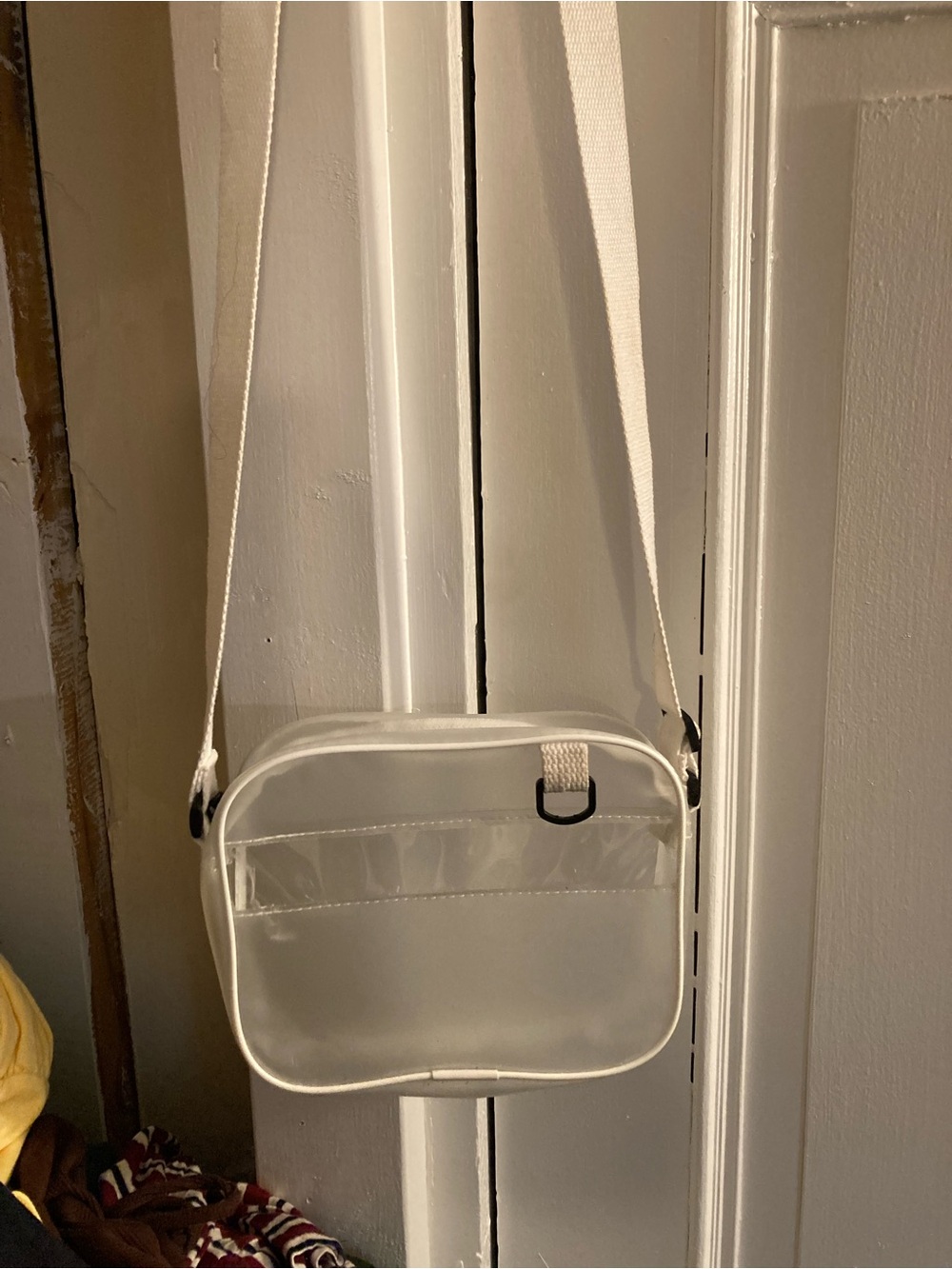 Clear transparent crossbody bag purse
